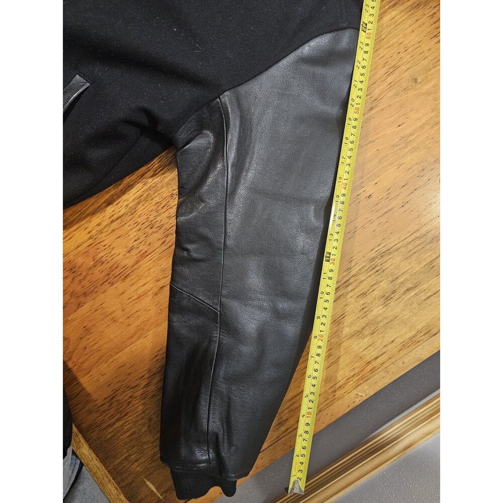 Harley Davidson Jacket Mens Leather/Wool Blend Varsity Jacket Sz S (runs big) - Picture 5 of 7